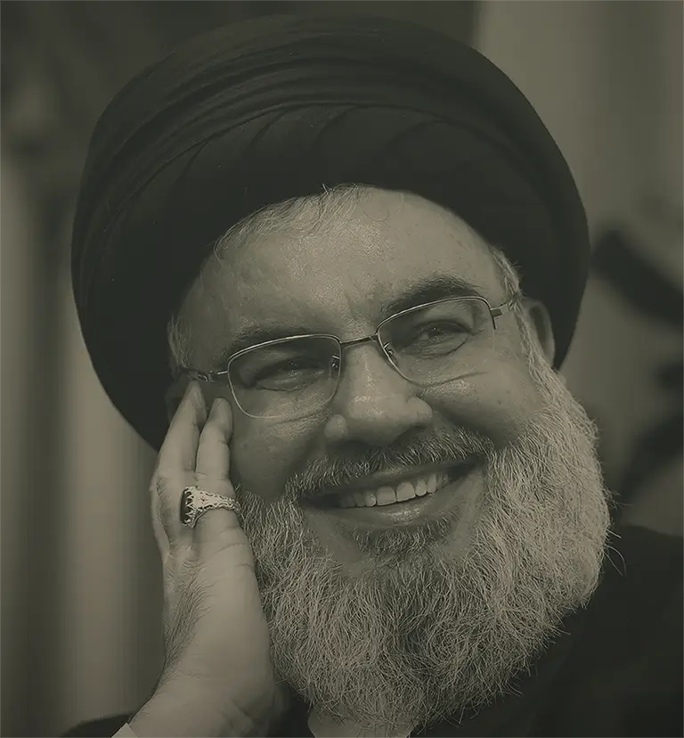 سید حسن نَصْرالله (۱۳۳۹ش - ۱۴۰۳ش) روحانی و سیاستمدار شیعه اهل لبنان، سومین دبیرکل حزبالله لبنان و از بنیانگذاران آن بود. گفته شده حزبالله در دوران دبیرکلی وی (از سال ۱۹۹۲م-۲۰۲۴م) به قدرتی منطقهای تبدیل شد، آزادسازی جنوب لبنان در ۲۰۰۰م از اشغال رژیم صهیونیستی، آزادی اسیران لبنانی و بازپسگیری اجساد شهدای مقاومت از دست اسرائیل در ۲۰۰۴م و پیرزوی در جنگ ۳۳ روزه در ۲۰۰۶م در زمان دبیرکلی نصرالله روی داد. به همین جهت نیز او را سید مقاومت نامیدهاند.